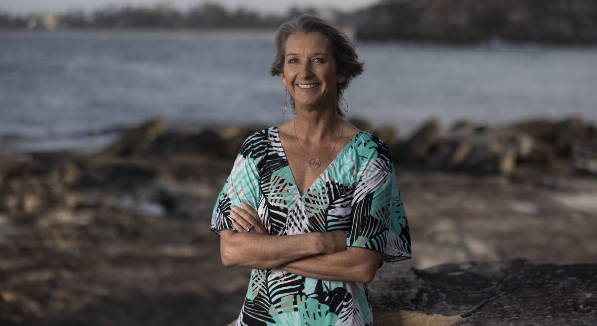 Layne Beachley, photographed at Freshwater, where - these days - she gets to surf every morning. Picture: Simon Bennett