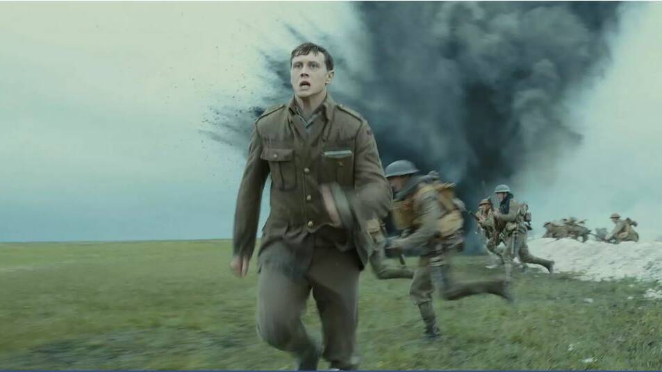 George MacKay in 1917. Picture: Universal Pictures and DreamWorks Pictures
