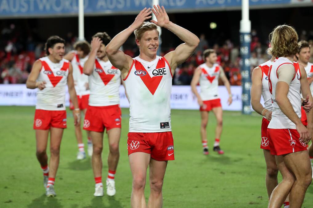 The young Swans have been a fantastic story this season. Photo: Jono Searle/AFL Photos via Getty Images