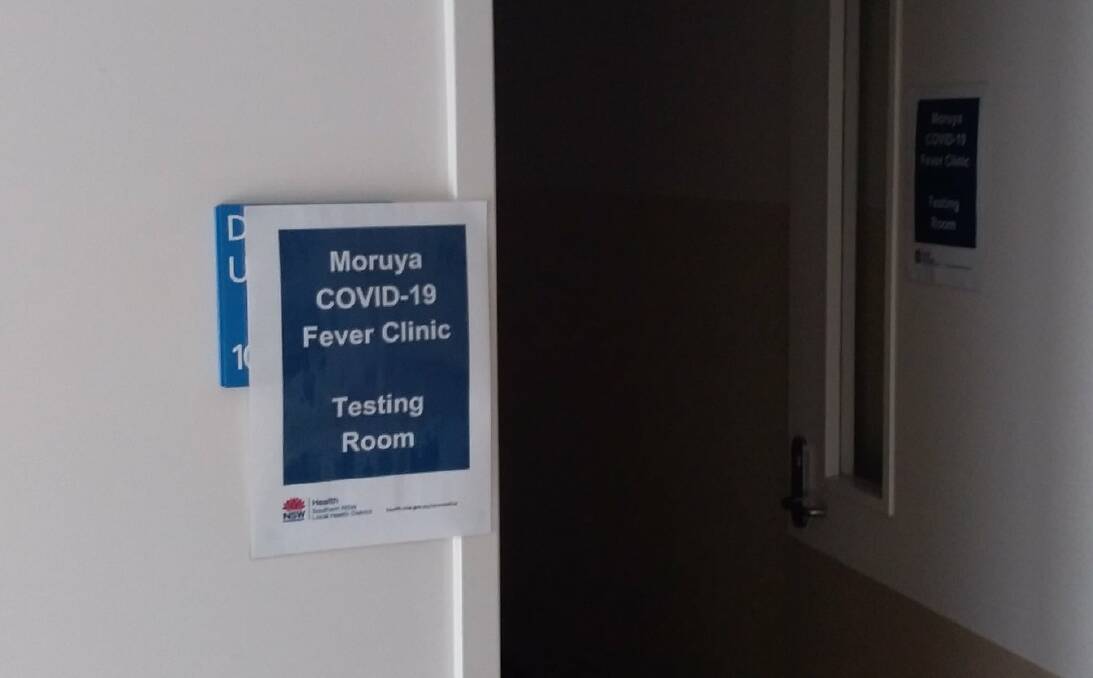 A COVID-19 fever clinic testing room has been set up at the Moruya Hospital. Image: Southern NSW Local Health District