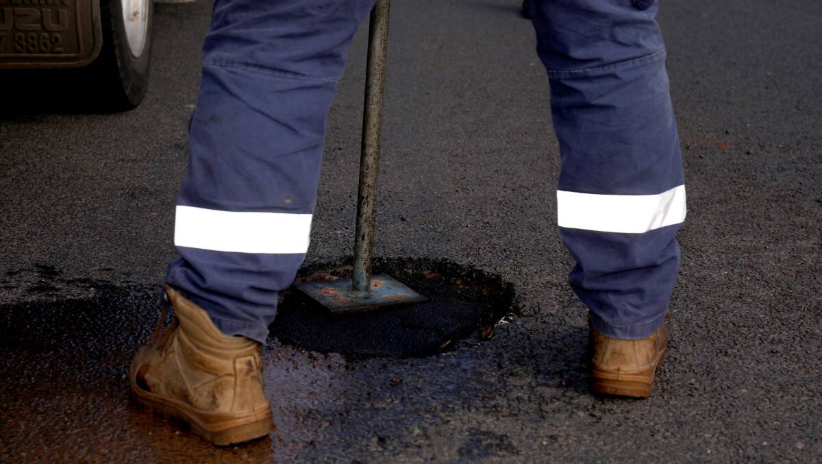 Pot holes cause less damage to vehicles driving at slow speeds. Picture by James Croucher