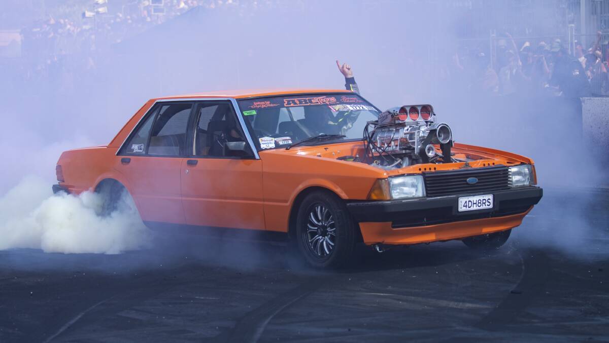 Burnout Masters at last year's Summernats. Picture by Keegan Carroll