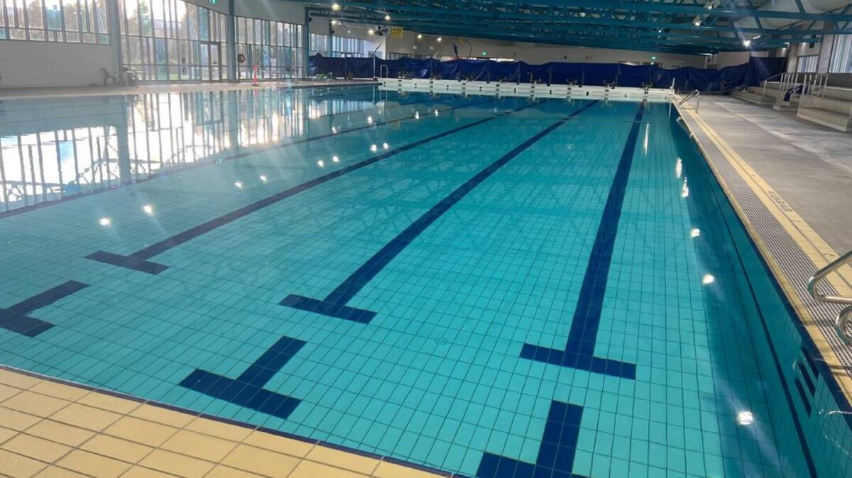 The 50-metre pool has been filled and heated ahead of its August 27 opening. Picture: Facebook/Yvette Berry