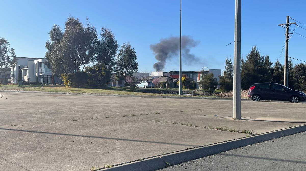 The site of the rubbish fire on Flemington Road. Picture by Doug Dingwall