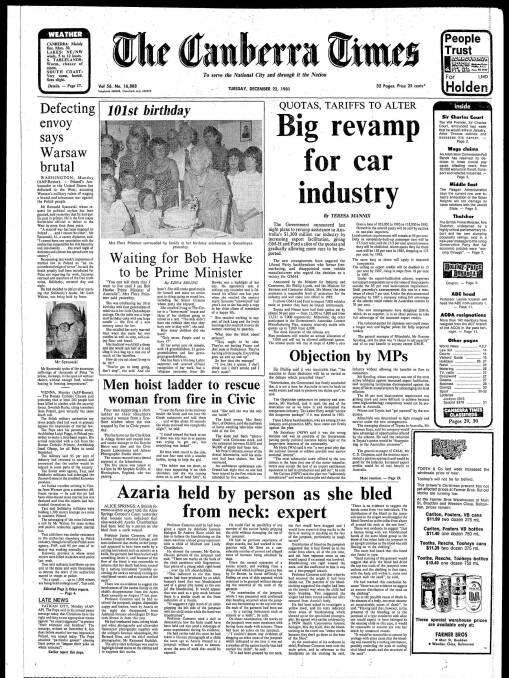 Times Past: December 22, 1981