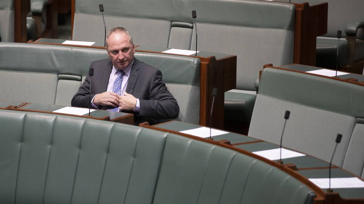 Barnaby Joyce in parliament earlier this year. Picture: Sitthixay Ditthavong