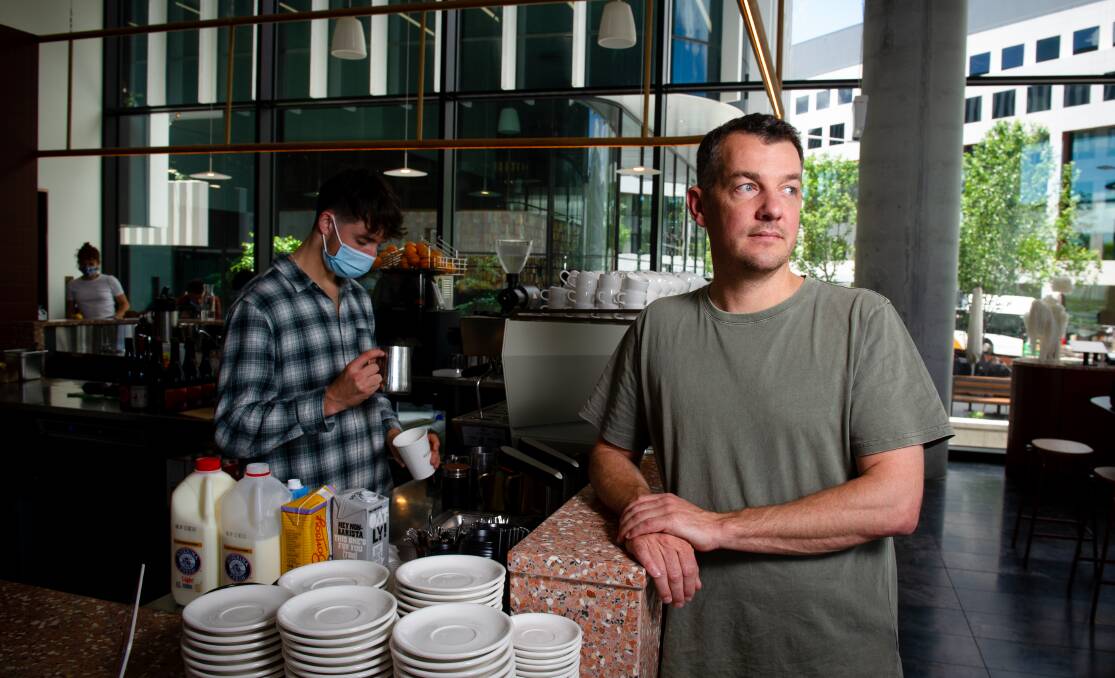 Tim Manning's ARC cafe is adjusting to post-lockdown customer flow. Picture: Elesa Kurtz
