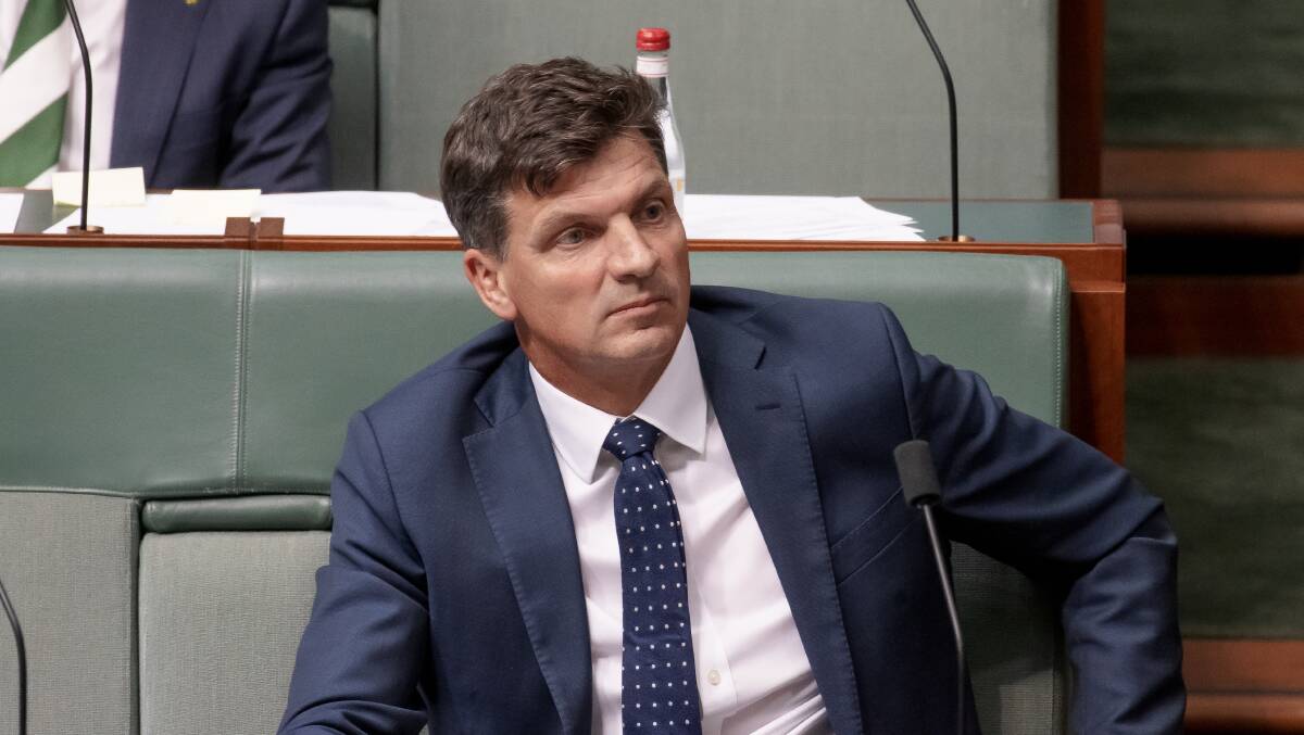 Energy Minister Angus Taylor said unmanaged uptake of EVs could affect the grid. Picture: Sitthixay Ditthavong 