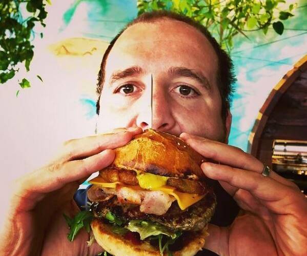 Ben Alexander will be ready to release a celebratory Ken Behrens burger post-lockdown. Picture: Instagram