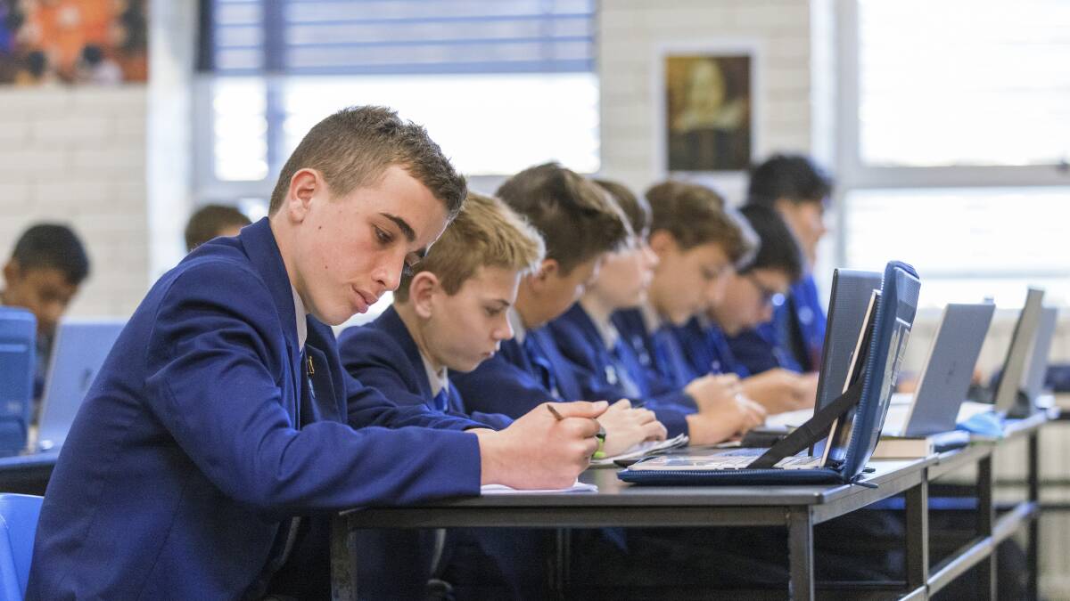 Some Canberra schools have independently introduced phone and laptop policies. Picture: Keegan Carroll