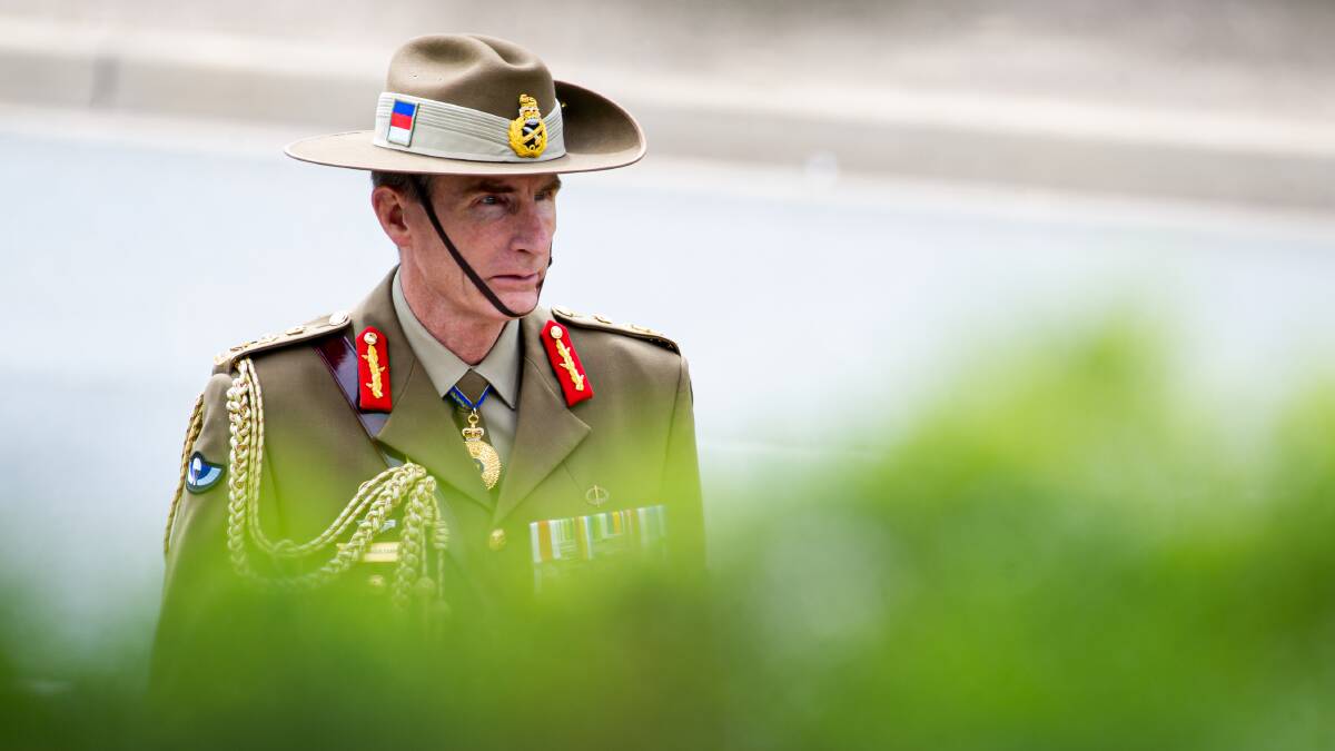 Defence chief Angus Campbell was criticised for telling cadets to not make themselves "prey" to sexual predators. Picture: Elesa Kurtz