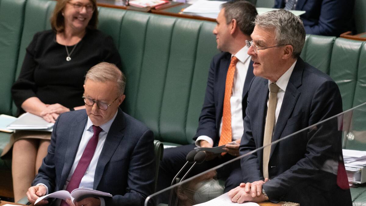 Prime Minister Anthony Albanese and Attorney-General Mark Dreyfus. Picture by Elesa Kurtz