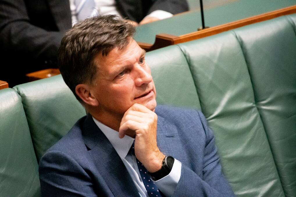 Shadow treasurer Angus Taylor said inflation was rampant, earlier this year. Picture by Elesa Kurtz