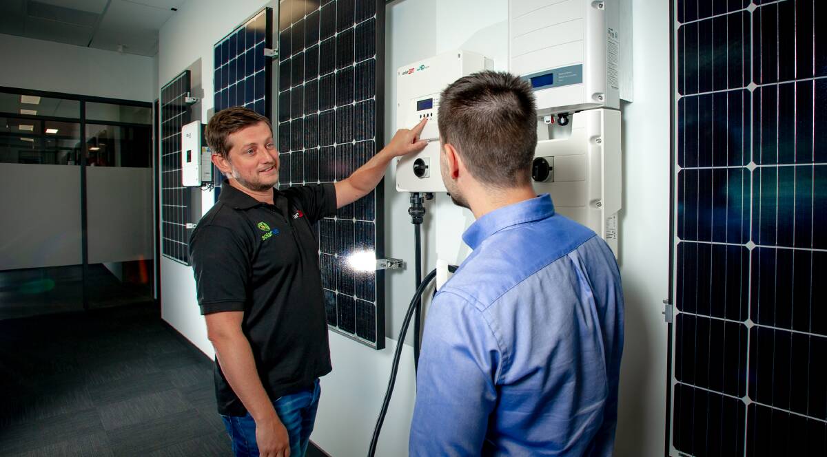 SolarHub chief executive Benn Masters has seen a surge in the number of solar panels installed in the ACT. Picture: Elesa Kurtz