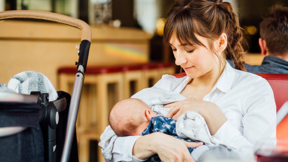 Breastfeeding is rarely considered in the design of public spaces. Picture: Shutterstock