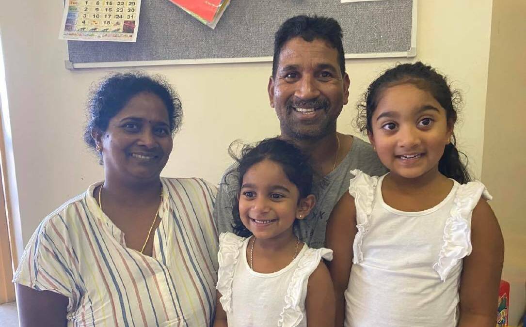 Three members of the Murugappan family have been granted bridging visas. Picture: Facebook