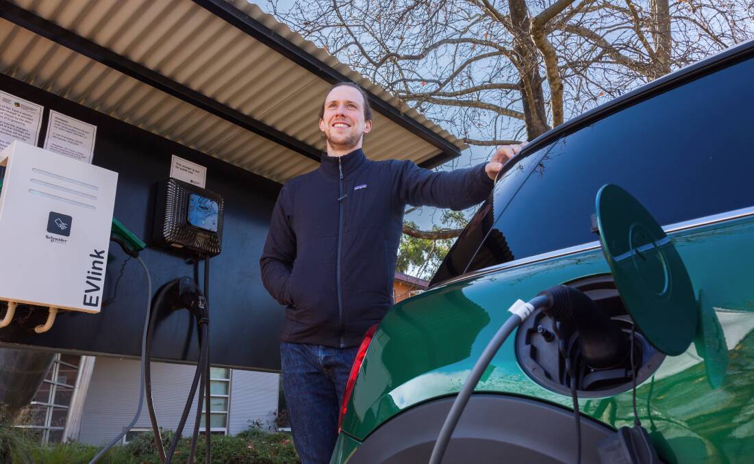 Dr Bjorn Sturmberg has been leading research to ensure that remote Australian communities are being considered during planning for electric vehicles. Picture: Sitthixay Ditthavong