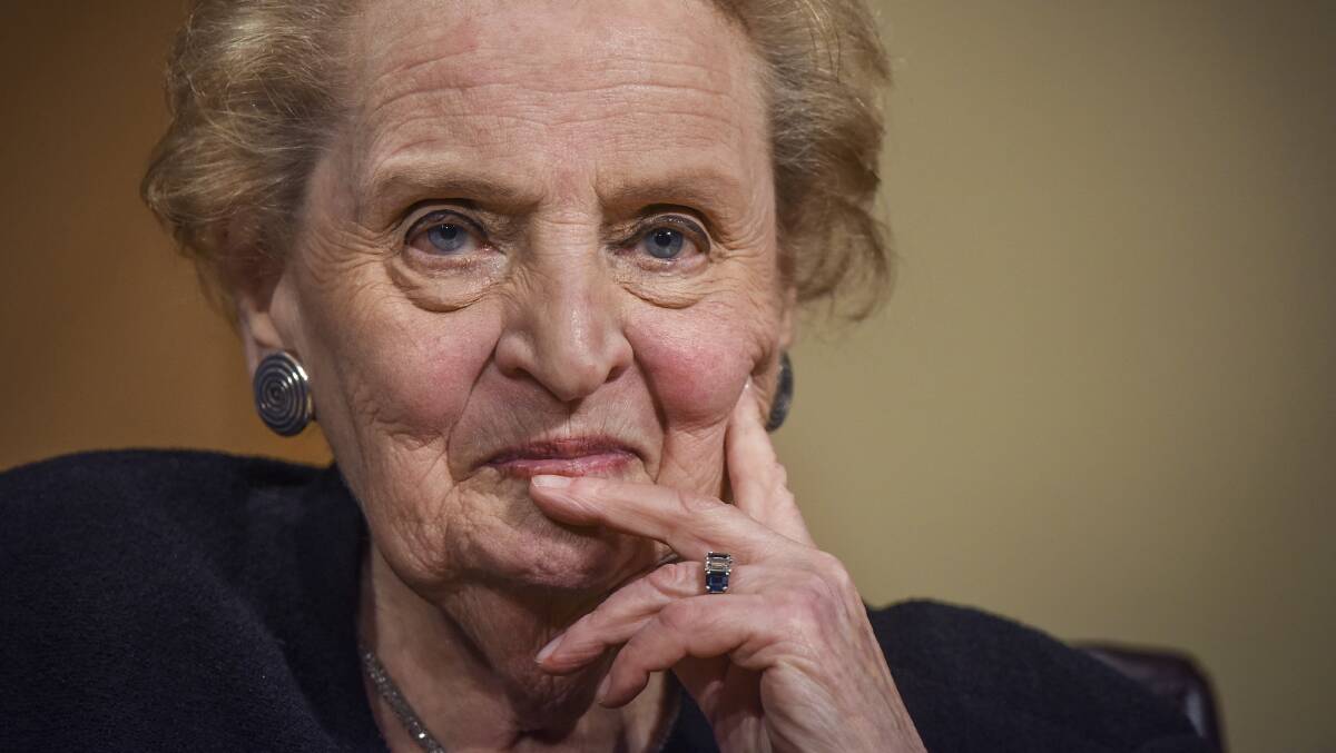Madeleine Albright was the first female US secretary of state. Picture: Getty Images