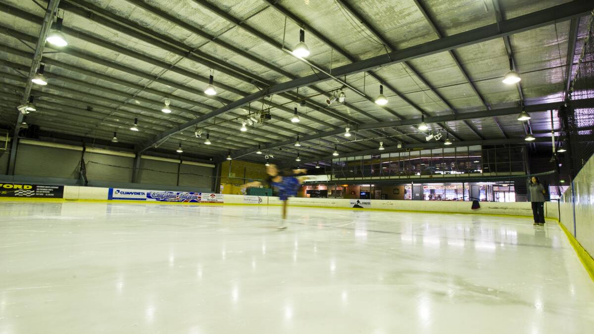 A skater on the current Phillip rink. Photo: Dion Georgopoulos