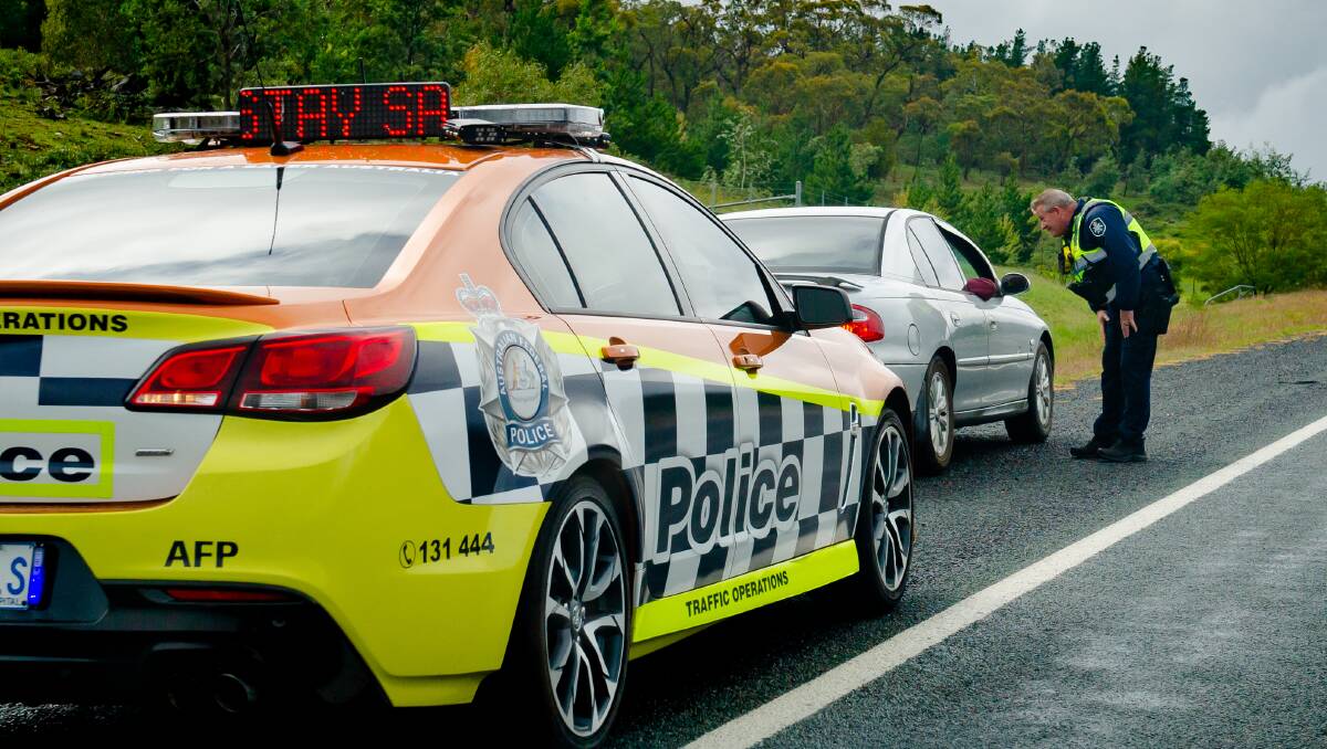 ACT police have charged four people with driving offences after a targeted sting. Picture by Elesa Kurtz