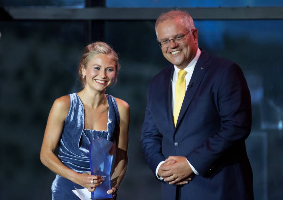 Australian of the Year Grace Tame has criticised Scott Morrison in a new podcast after comments he made following her impassioned acceptance speech. Picture: Sitthixay Ditthavong