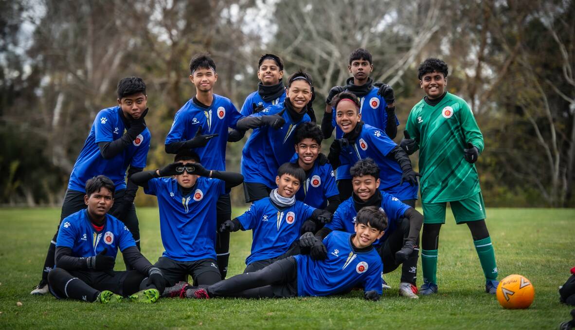 A team from Singapore made it all the way to the Calwell fields for the 2022 Kanga Cup. Picture: Karleen Minney