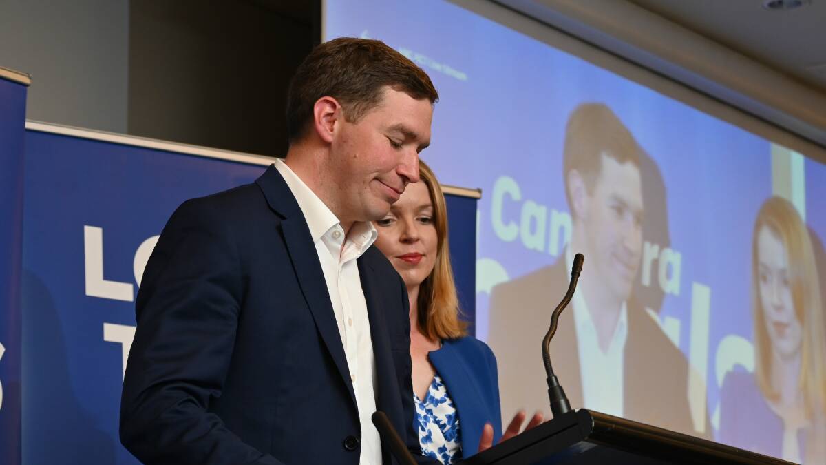 Alistair Coe concedes defeat on election night. Picture: Elesa Kurtz 
