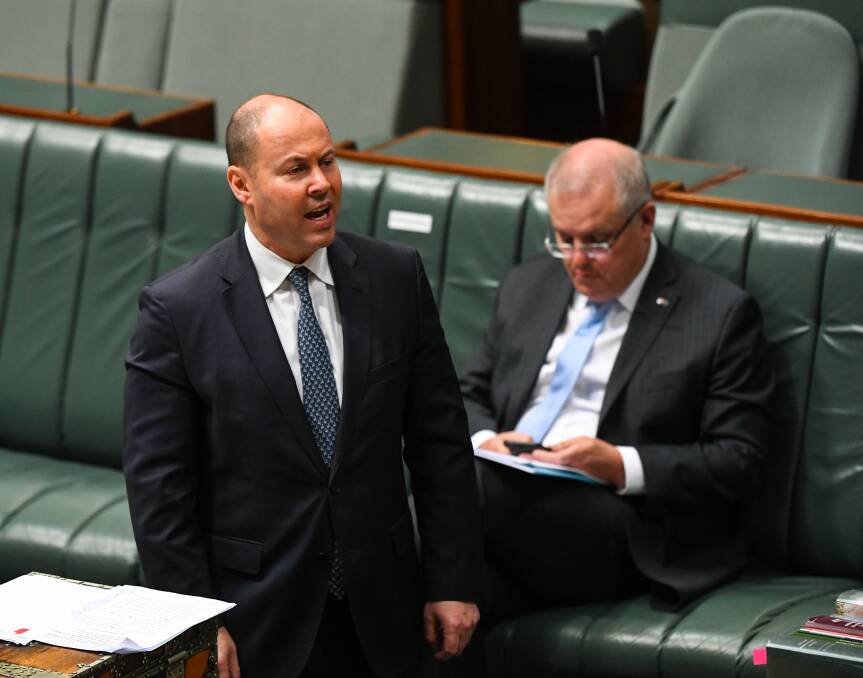Treasurer Josh Frydenberg in parliament earlier this month, recently said the government has positioned the economy to bounce back. Picture: AAP