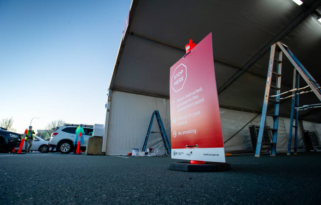 A new testing site opened in the Brindabella Business Park. Picture: Elesa Kurtz