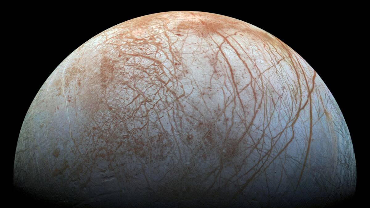 Jupiter's moon Europa has an icy surface. Picture: Shutterstock
