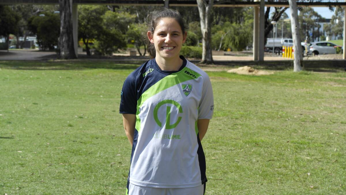 Ashleigh Sykes will play for Canberra United in the 2021-22 season. Picture: Supplied