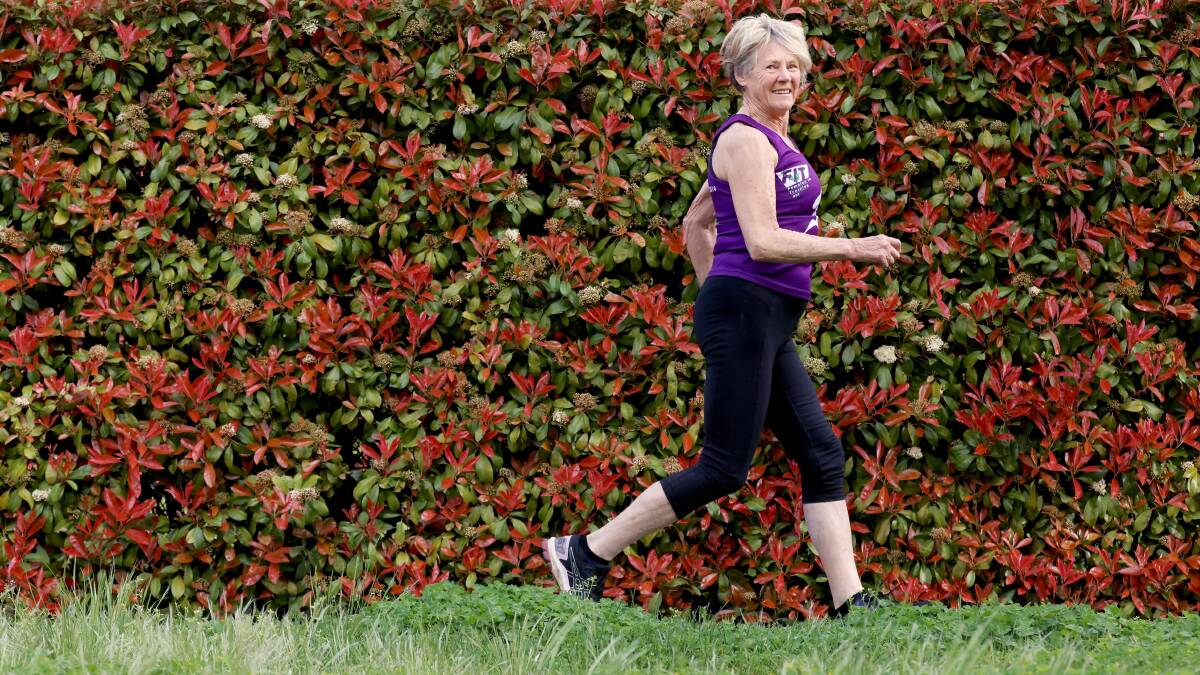 Avid runner Rae Palmer, 75. Picture by James Croucher