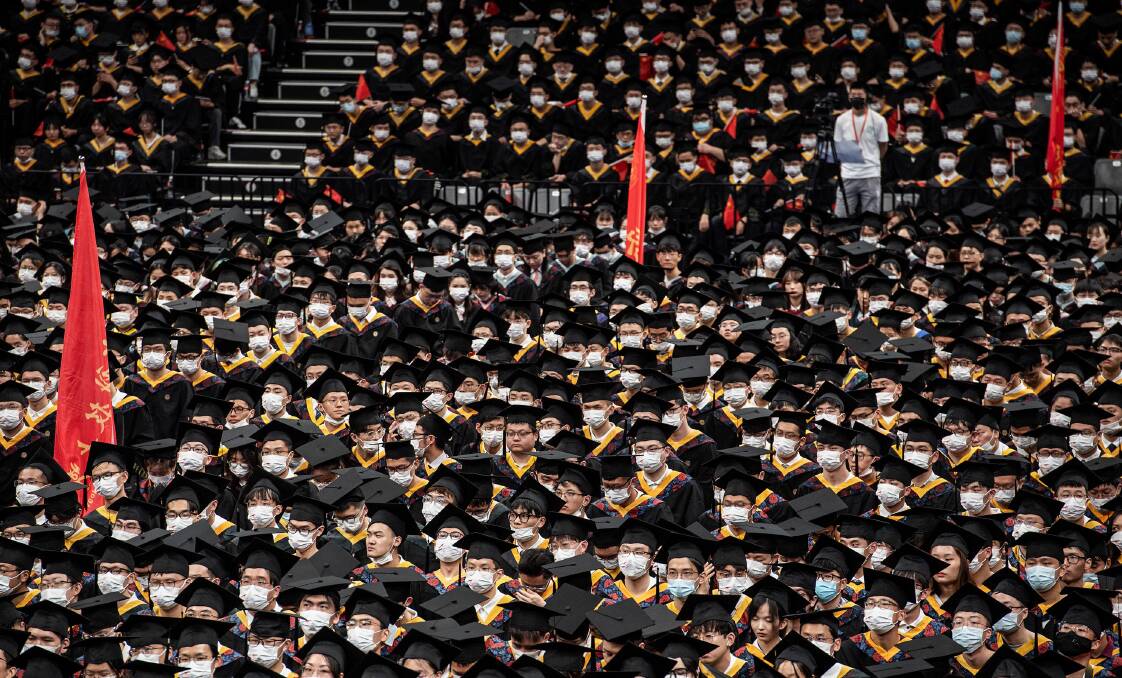 Over the next few weeks, China will record 10.8 million college graduates. Picture: Getty Images