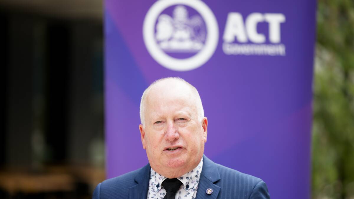 ACT Police Minister Mick Gentleman. Picture by Sitthixay Ditthavong