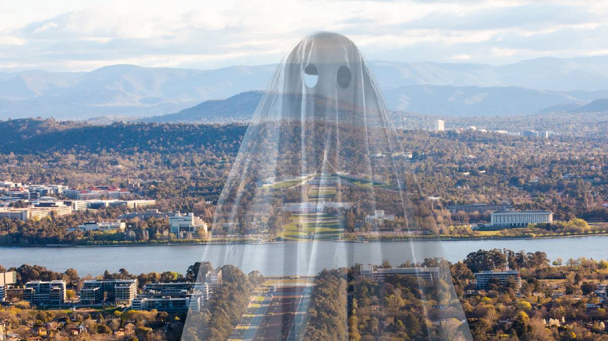 Ghosts are denied homes in Canberra. Pictures: Shutterstock, Jamila Toderas