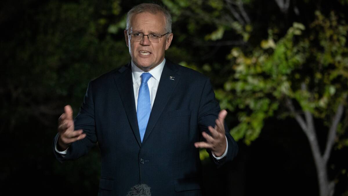 Scott Morrison's portfolio grab was a sword and shield for himself. Picture by James Croucher
