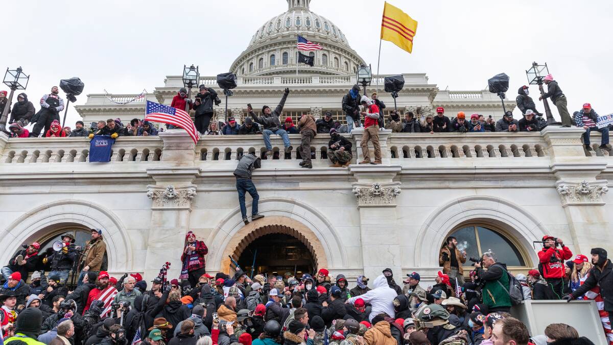 Rioters at the US Capitol on January 6, 2021. Picture Shutterstock