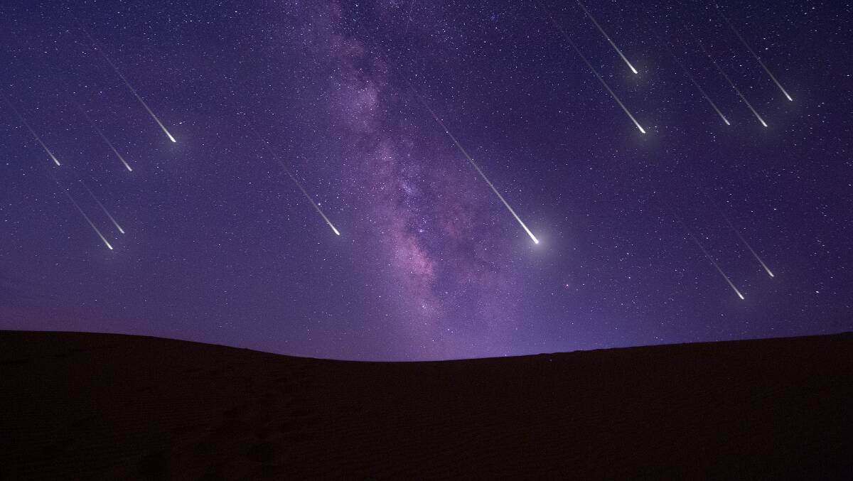 A meteor shower pictured over China. Picture: Shutterstock