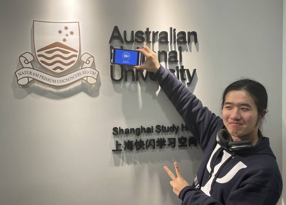 Shanghai-based science student Tony Yan is frustrated paying huge fees for substandard remote learning. Picture: Supplied