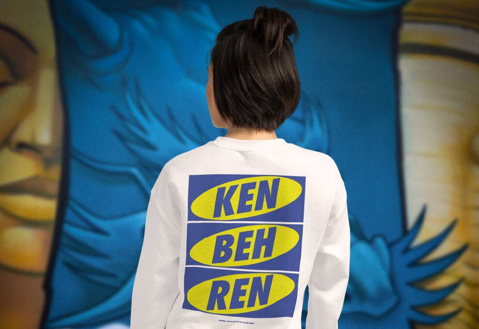 New Ken Behrens merch has been produced with proceeds going to charity. Picture: Suppled