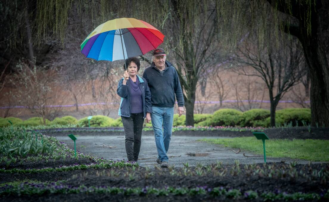 Owners of Tulip Top Gardens Bill and Pat Rhodin. Picture: Karleen Minney