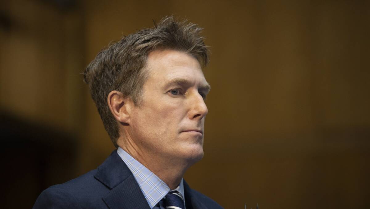 Former attorney-general Christian Porter. Picture by Sitthixay Ditthavong