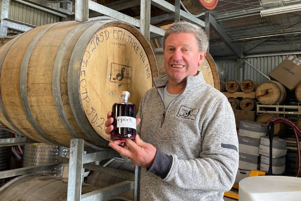 WINNER: Tony Jones from Jones and Smith Distillery with the Epoch Sloe Gin which has just taken out the best in class trophy at the Australian Gin Awards. PHOTO: ALANA CALVERT