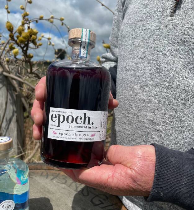 The Epoch Sloe Gin is made with Tasmanian sloe berries. PHOTO: ALANA CALVERT 