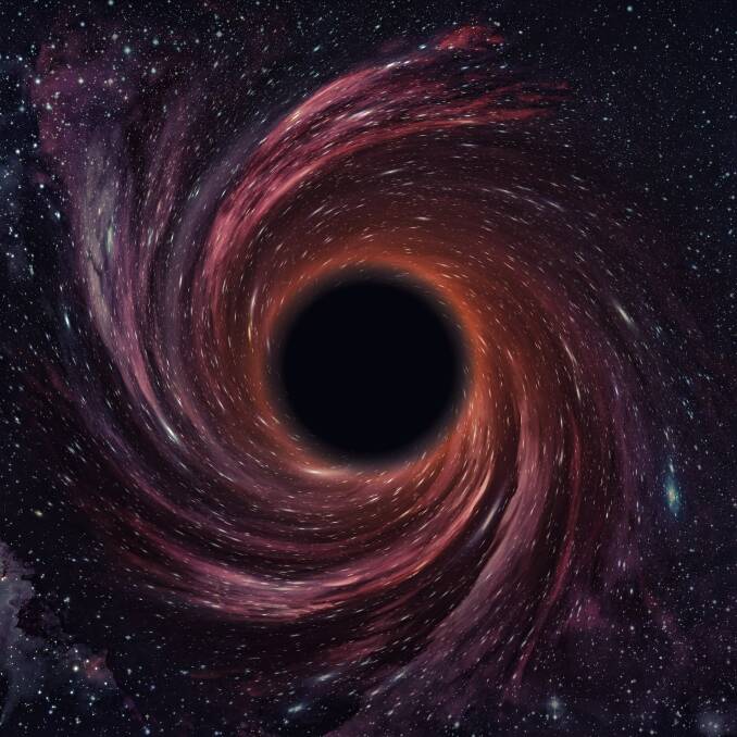 A black hole. Elements furnished by NASA. Picture: Shutterstock
