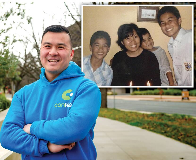 Sean Dondas and his brothers were left in foster care when his mum Saluna died of cervical cancer. Pictures: Elesa Kurtz, Supplied