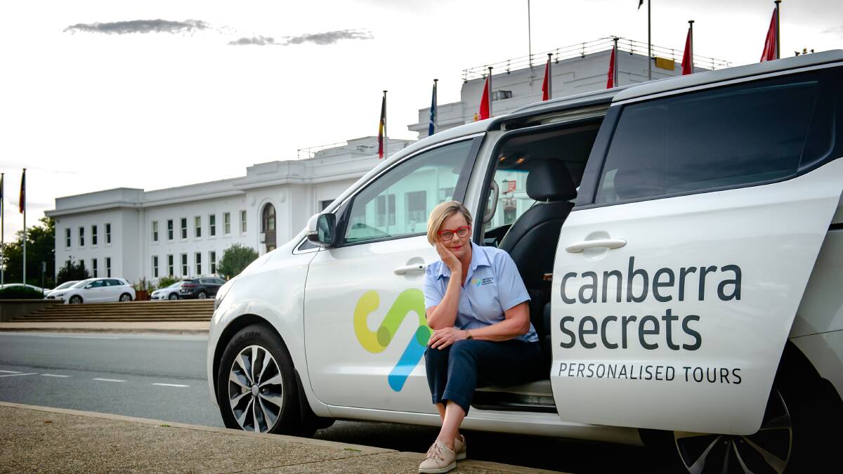 Marg Wade is a tour operator in Canberra and says the sector needs more help to survive. Picture: Elesa Kurtz