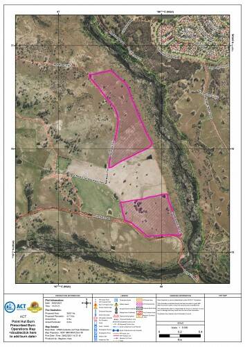 A map of where the hazard reduction burn will take place. Picture: Supplied