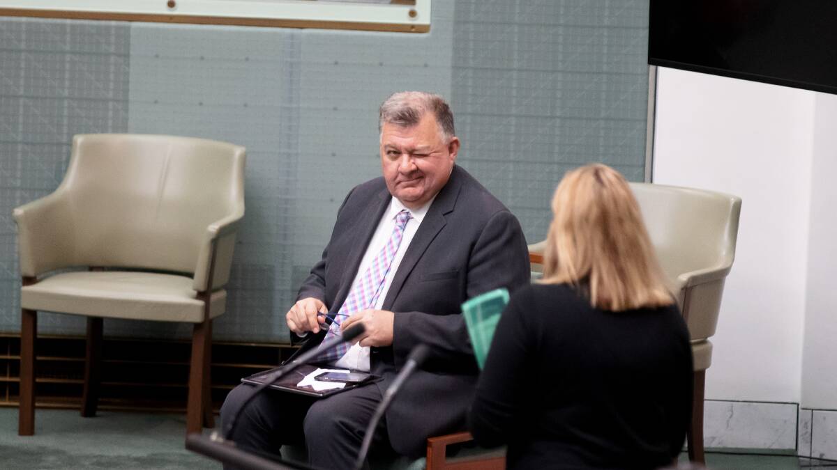 Liberal backbencher Craig Kelly in the House of Representatives on Tuesday. Picture: Sitthixay Ditthavong
