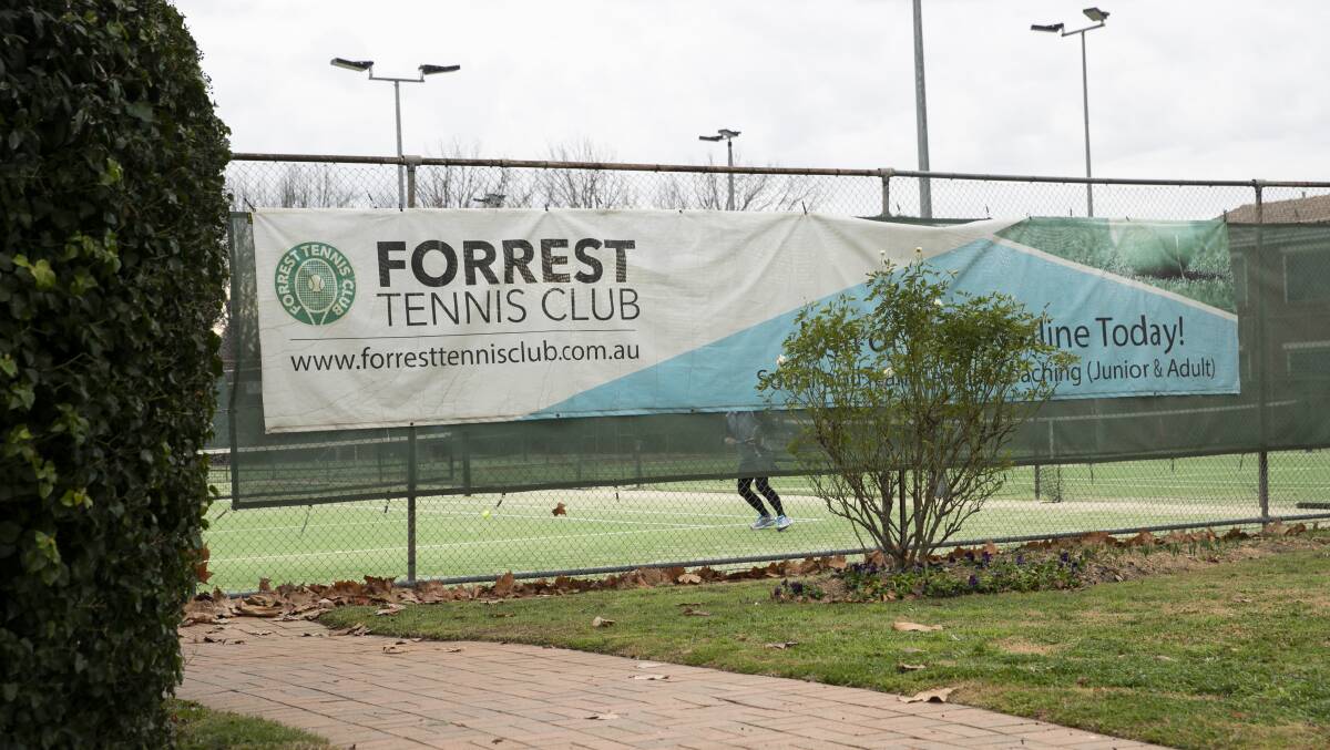 The Forrest Tennis Club has been named and shamed by the federal government over the national redress scheme. Picture: Keegan Carroll